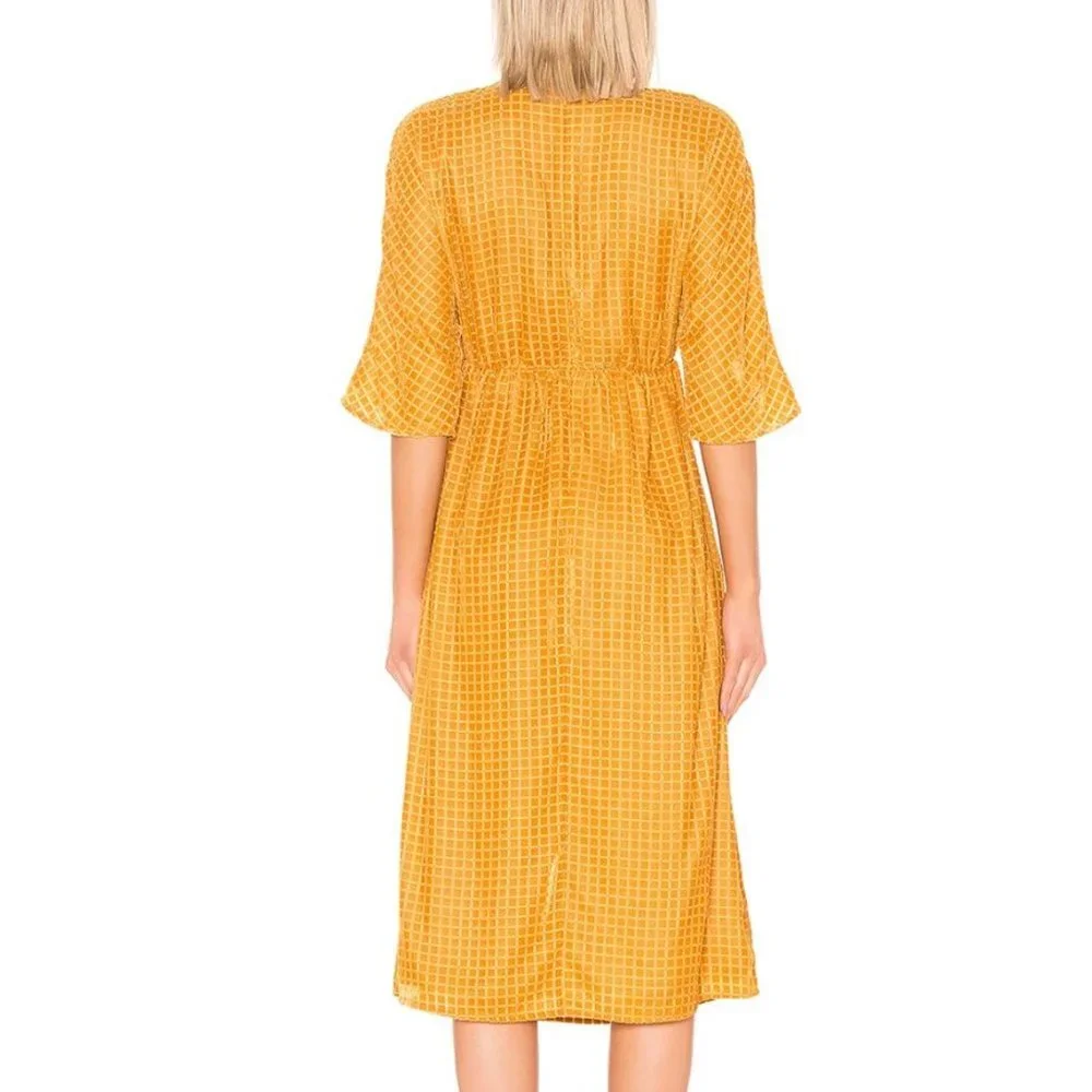 House of Harlow 1960 X Revolve Lex Dress Golden Yellow XXS - Picture 3 of 9